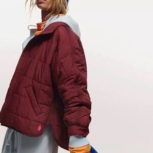 Free People Pippa Packable Jacket Sour Cherry XS